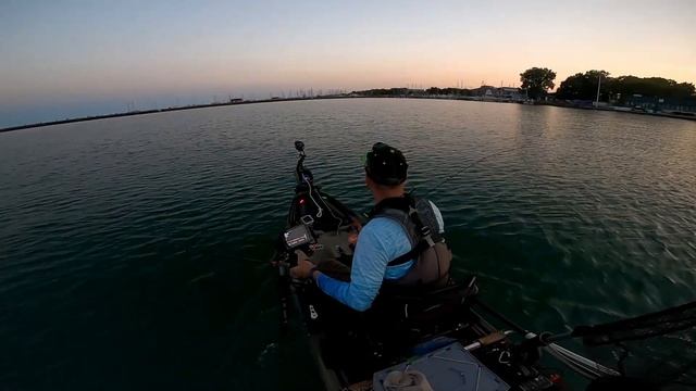Kayak Fishing for Giant Lake Michigan King Salmon!!! Insane Livescope Reactions You WON'T BELIEVE!