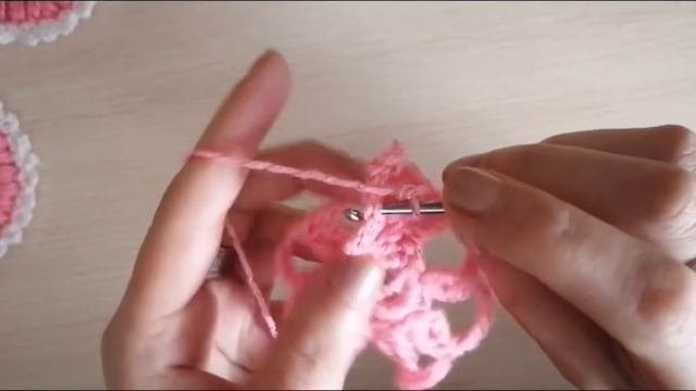 Вязаный цветок/крючком /с бусинами! Подробный мастер класс!