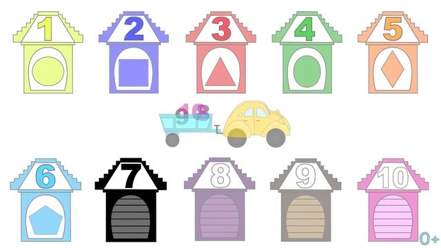 Развивающий Мультик - Учим Цвета, Формы, Счет До 10. смотреть онлайн