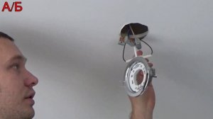 Установка светильников в натяжной потолок