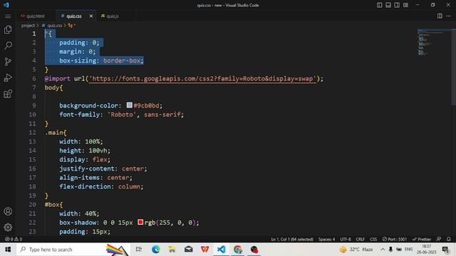 Quiz App in HTML CSS and JavaScript||Quiz Website