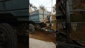 Гидроцилиндр 2птс4 на одноосном прицепе