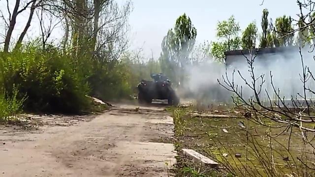 Техника батальона Русь работает по украинским позициям