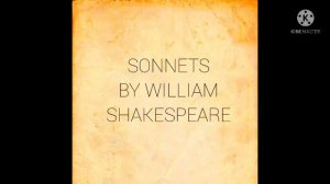 Sonnet number 1 to 10 by William Shakespeare