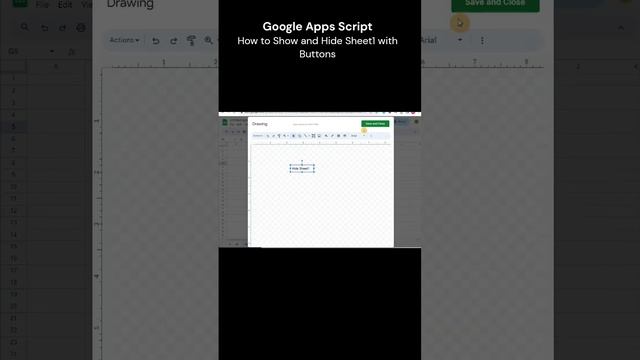 Show and Hide Sheet with Buttons - Google Apps Script  #googlesheets  #tutorial  #googleappsscript