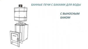 Купить банные печи с баками для воды