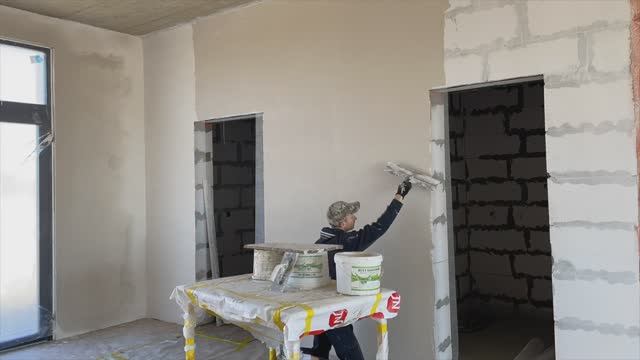 Шпаклевка стен из газоблока свомими руками