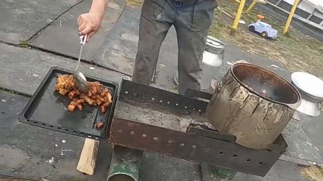 Готовим плов в казане
