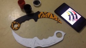 Керамбит из картона#2