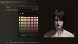 Elden Ring Character Creation - Red-Eyed Kunoichi (w/ sliders)