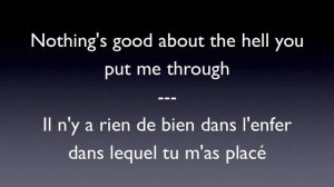 Lyrics traduction française - Earlyrise : Narcissistic cannibal