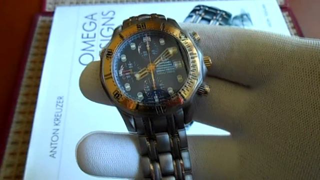 Часы OMEGA Seamaster Professional 300 M Chrono Diver Gold/Titanium. смотреть онлайн