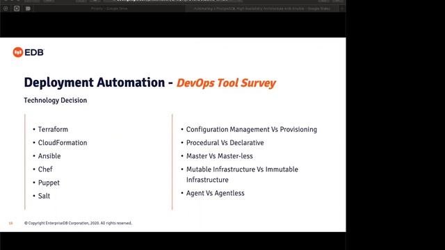 Automating a PostgreSQL High Availability Architecture with Ansible