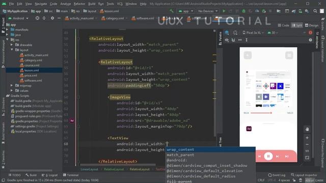 Android UI Design Tutorial | E-learning App UI Design | Part-6 | UiUX Tutorial