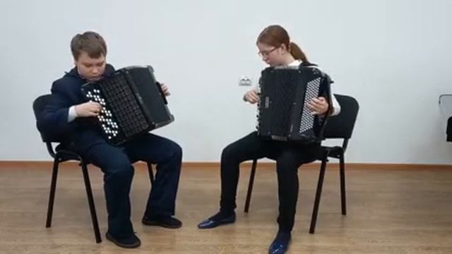 Р.Н.П. Улица широкая Обр. В. Прокудина. Дуэт баянистов: Слепцова Л., Скворцов И. смотреть онлайн