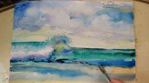 РИСУЕМ МОРЕ,ВОЛНЫ и МОРСКУЮ ПЕНУ |видео-урок для начинающих