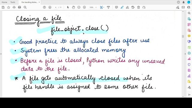 Closing Files & the With Clause in Python: NCERT Class 12 Computer Science for CBSE Board Exams
