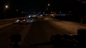 Зимняя дорога едим через Нижний Новгород