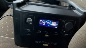 Зарядка EcoFlow River Pro от автомобильного прикуривателя. Тестирование. 28.01.23