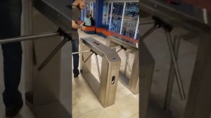 Работа турникета с картоприёмником