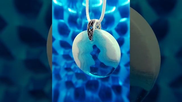 ResinArt Island Pendant | Кулон-остров из эпоксидной смолы | SpicyPoe Bijou