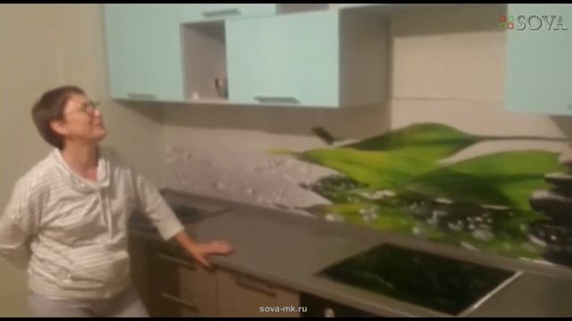 Отзыв Ирины о кухне с фасадами МДФ-пленка-эмаль от SOVA, Казань смотреть онлайн