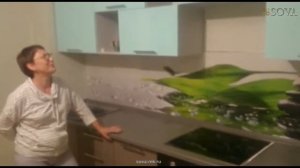 Отзыв Ирины о кухне с фасадами МДФ-пленка-эмаль от SOVA, Казань