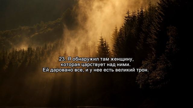 Сура 27.  "Ан-Намль" (Муравьи) с 1 по 44 аят