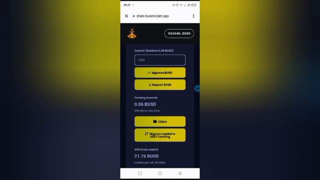 BUSD Wizard Сделал первый вывод с даного майнинга (платит 2.03 busd) смотреть онлайн