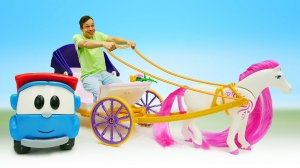 Мультик для малышей: Мегащенок Чейз, Грузовичок Лева и машинки в средневековье! Игрушки для детей