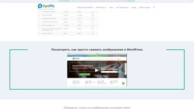 WordPress: Оптимизация и сжатия изображений. Готовый плагин от OptiPic смотреть онлайн