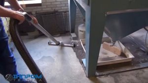 Уборка цехов производства, сбор и рекуперация абразива вакуумной установкой LTC-2030