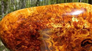 Тарелка из капа красного цвета , часть 2 - ая