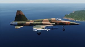 Посадка F-5 E3. Симулятор DCS World.