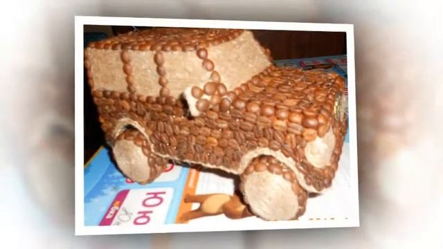 Поделки из кофейных зерен своими руками Поделки из кофе и шпагата Подарки Сувениры Обзор смотреть онлайн