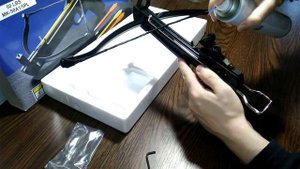 Полный обзор, сборка, отстрел АРБАЛЕТ 6 Дж  Man Kung MK-50a1 за 12$ vs ПЕТУХ!  АРБАЛЕТ или ПНЕВМАТ?