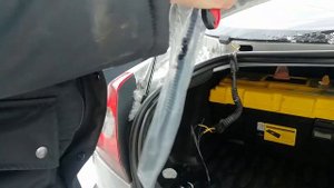 Замена гофры багажника Меган 2.