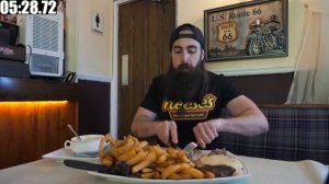 9 MONTHS UNCONQUERED! POWYS ARMS' STEAK STACKER CHALLENGE | BeardMeatsFood