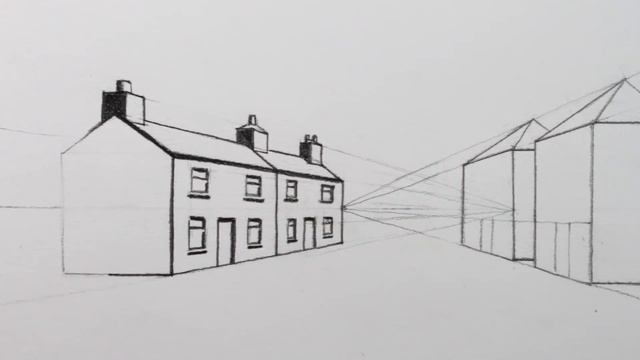 How to Draw a House in 1-Point Perspective: Narrated Pencil Drawing смотреть онлайн