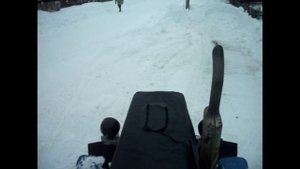 Самодельный отвал на МТЗ в работе (часть 1)