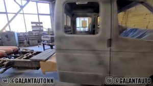 Кузовной ремонт и покраска газели фермер (33023) под лак в белый.