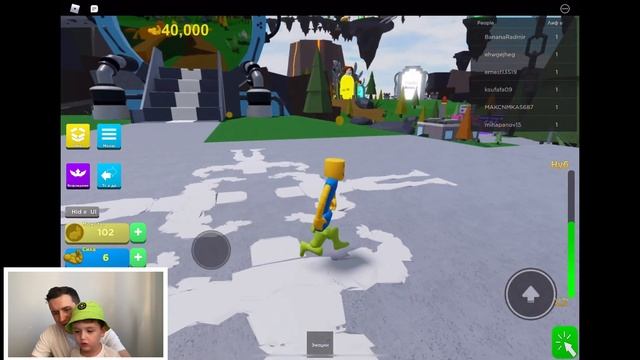 Roblox - играем 1 раз // Бьем реально БОЛЬШОГО парня // Побеждаешь и растешь смотреть онлайн