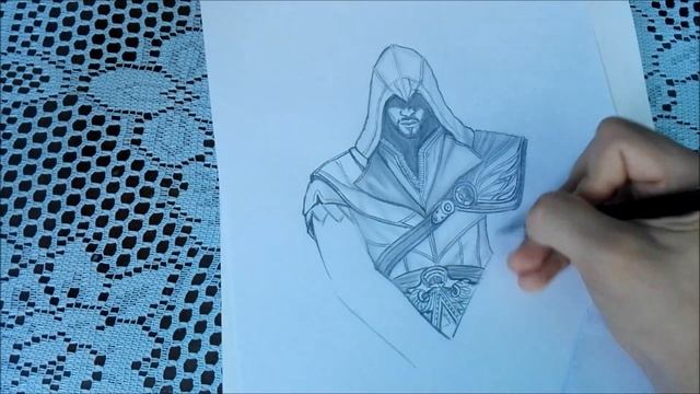 Speed drawing Ezio Auditore [Assassin's Creed Brotherhood] смотреть онлайн