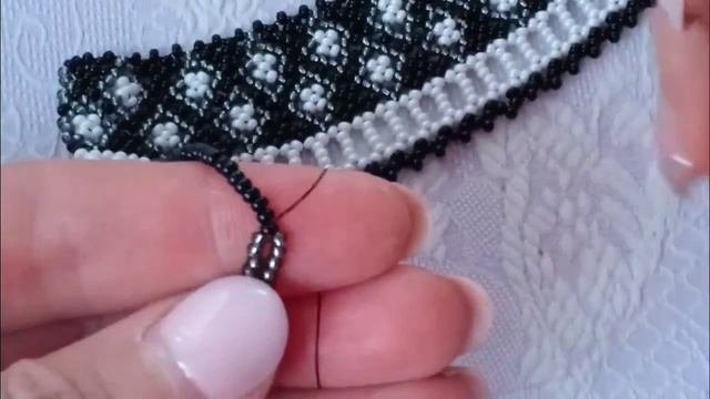 Комірець з бісеру. Частина 1. #beadsjewellery  #воротникизбисера #tutorial