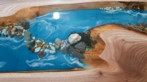 Стол ручной работы. Настоящий стол из массива ценных пород дерева. Стол лофт. Стол река