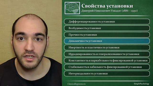 Теория установки Д. Н. Узнадзе. Когнитивная гипнотерапия