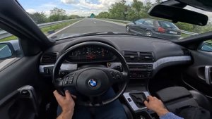 BMW 318 Ti е46 POV Autobahn Drive - Как се търкалят КОМПОТиТе по МАГИСТРАЛА?