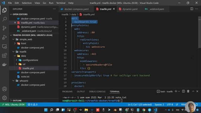 Traefik ใชับน Docker และ Self-signed Certificate смотреть онлайн