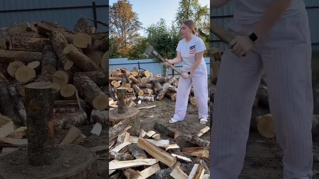 Белые шлепки + пижамные штаны + заламенируйте ресницы = все что нужно для колки дров ,новичку смотреть онлайн