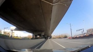 Driving in Zhengzhou, Henan Province, China on the day of Chinese New Year 2022.